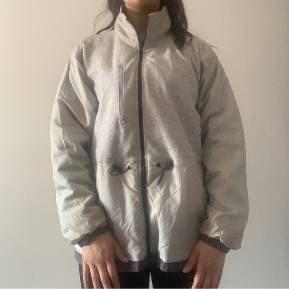 Columbia interchange jacket woman’s size  LG grey reversible - Picture 12 of 16